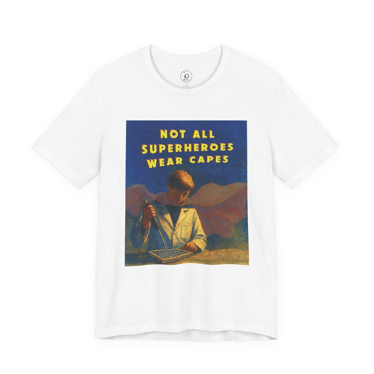 Not All Superheroes Wear Capes Unisex Jersey Tee, Gift for Dads, Graphic T-Shirt, Fun Casual Wear, Father's Day Present, Everyday Comfort