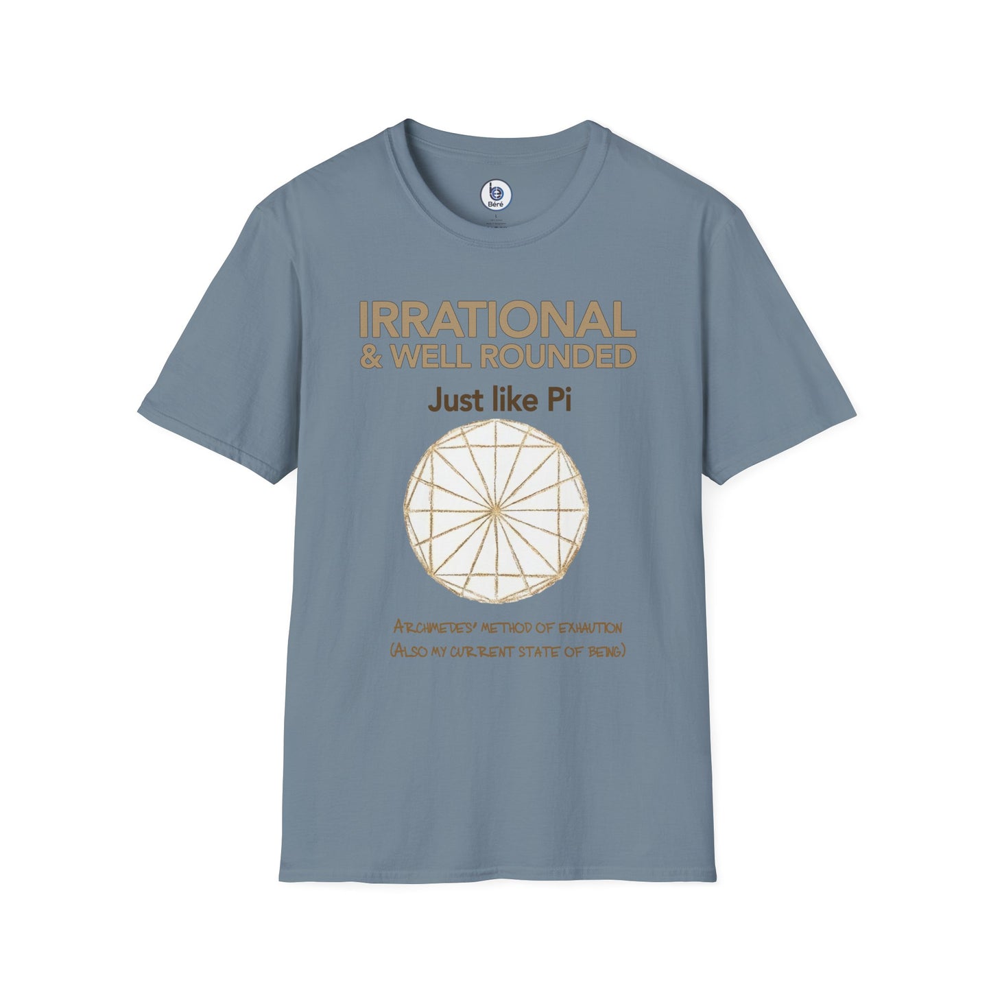 Irrational & Well Rounded Just like Pi T-Shirt | Math Pi Circle Diagram
