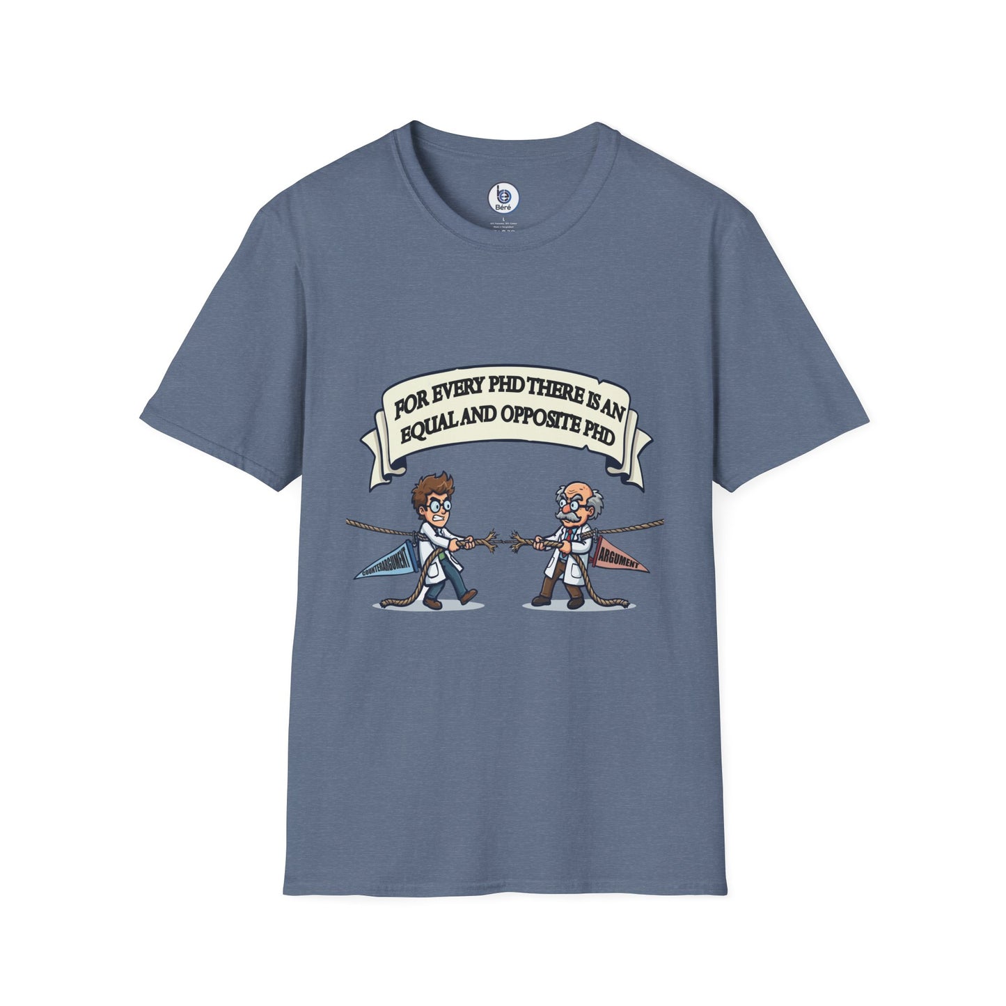 PhD Opposite Pair T-Shirt | Funny Scientist Duel Illustration