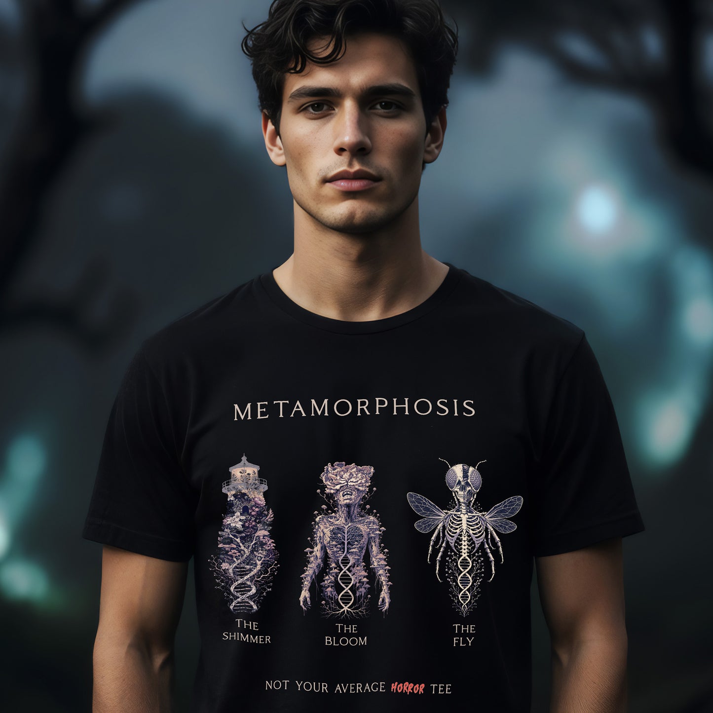 Metamorphosis | Biological Horror DNA Graphic T-Shirt