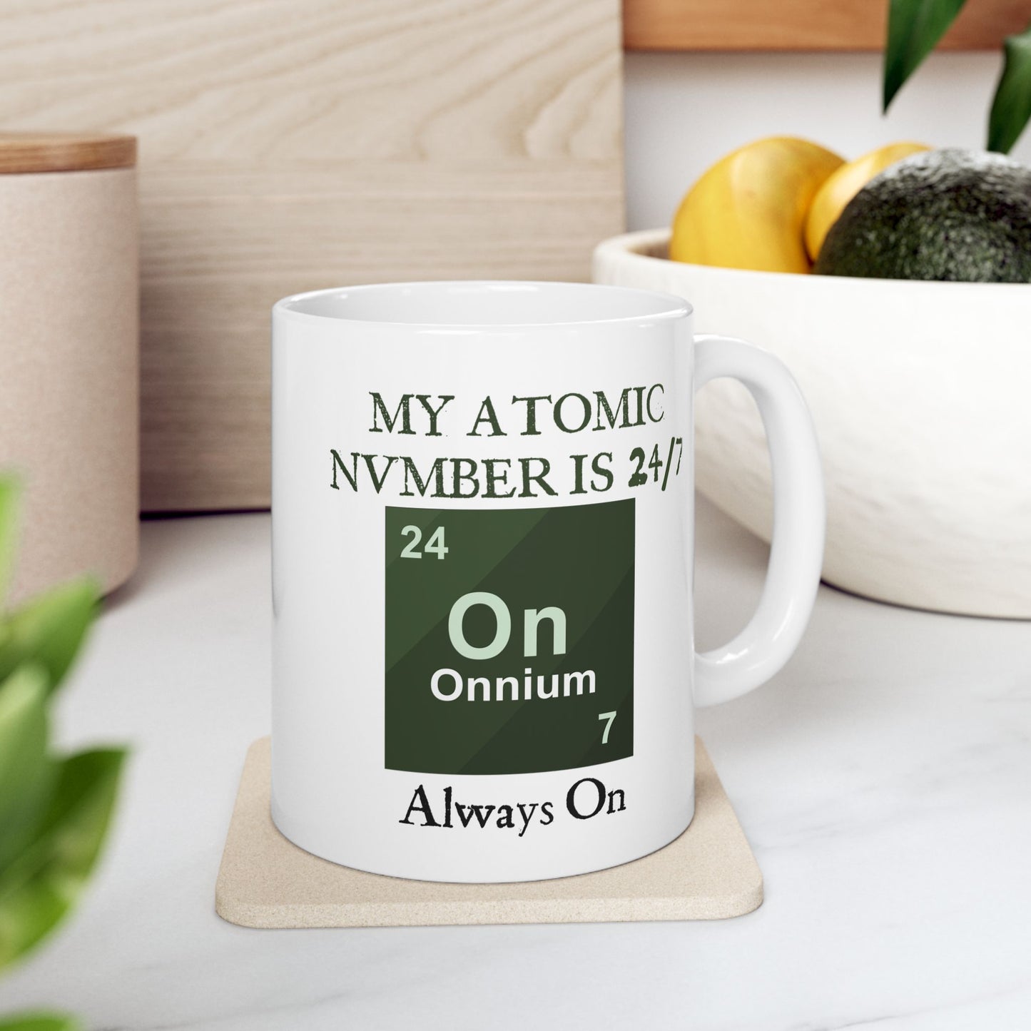 Atomic Number 24/7 Onnium Periodic Table Mug | Chemistry Humor