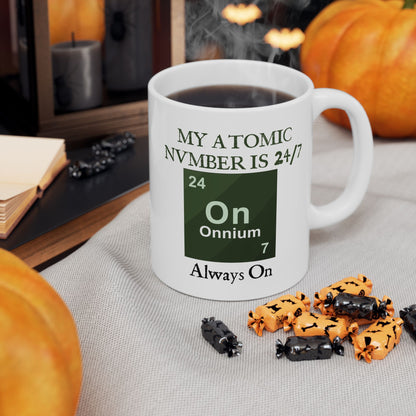 Atomic Number 24/7 Onnium Periodic Table Mug | Chemistry Humor