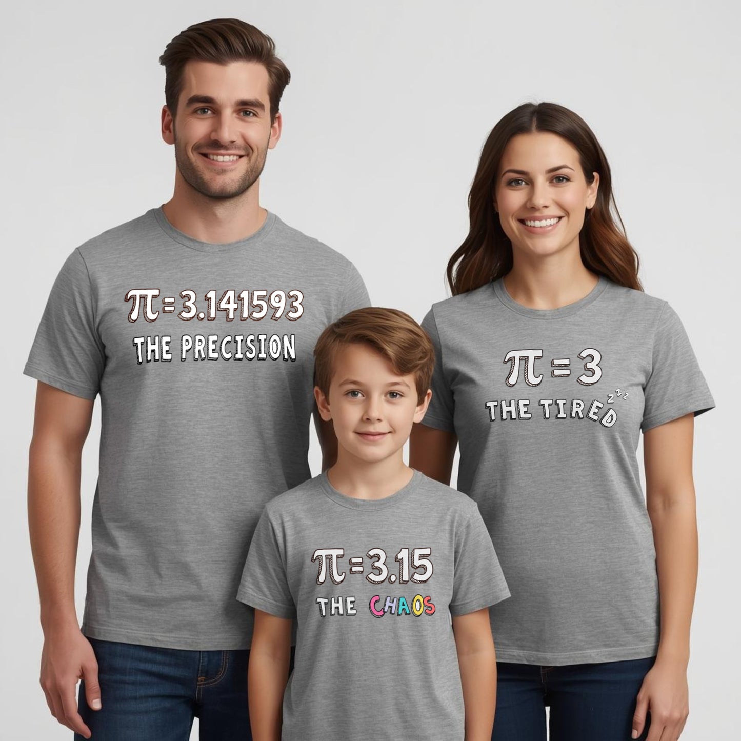 Pi family bundle - Pi themed Math humor for STEM families