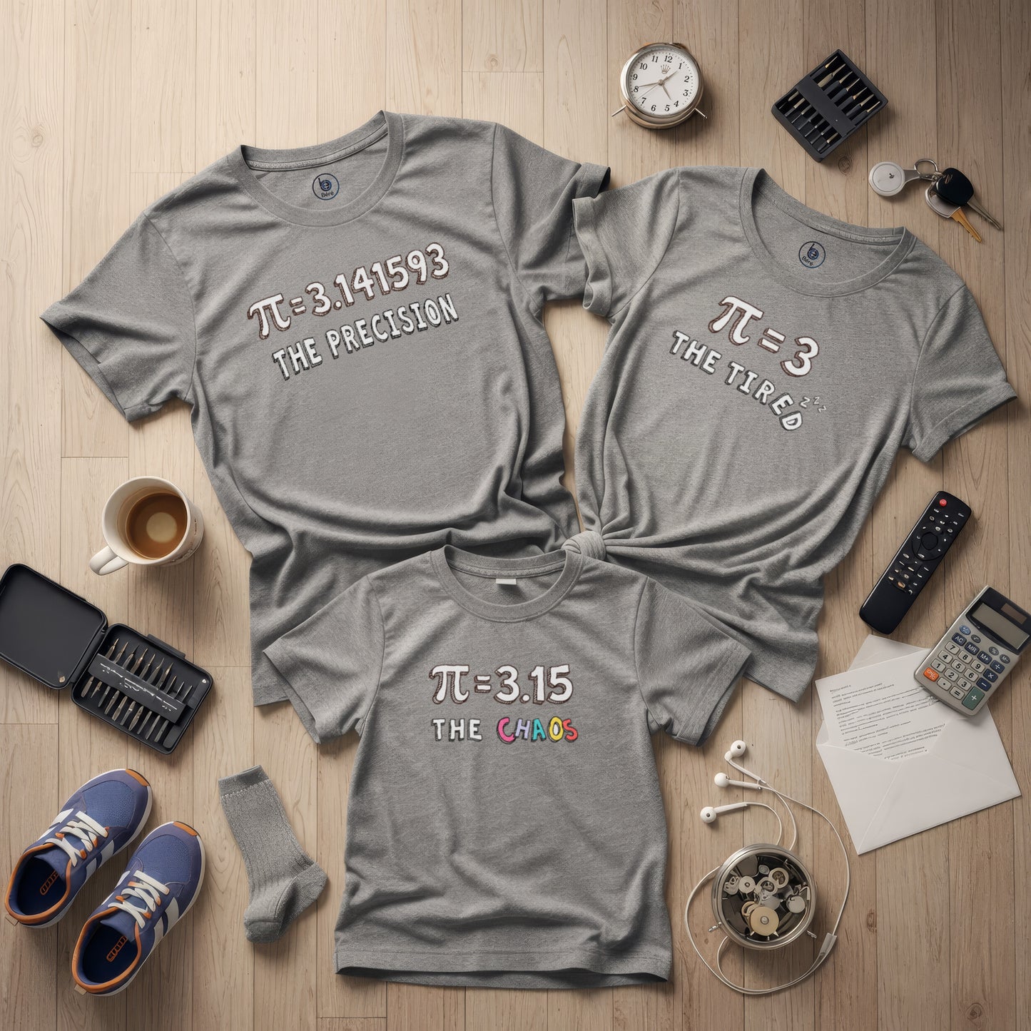 Pi family bundle - Pi themed Math humor for STEM families